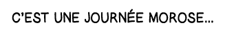 C est une journée morose   