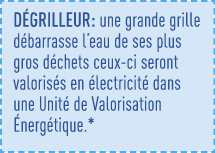 dégrilleur: une grande grille débarrasse l eau de ses plus gros déchets ceux-ci seront valorisés en électricité dans    