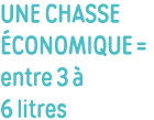 une chasse économique   entre 3 à 6 litres