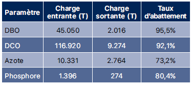 tableau charge polluante step